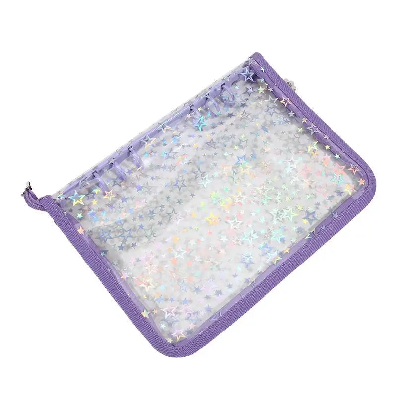 Star Glitter Photo Card Ring Binder