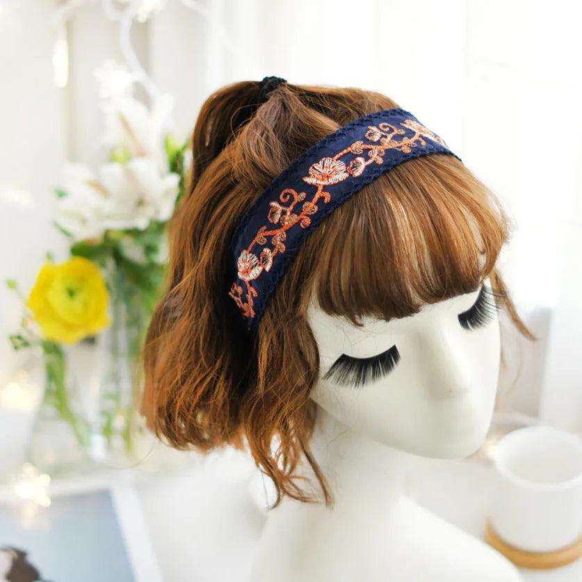 Cottagecore Embroidered Headband