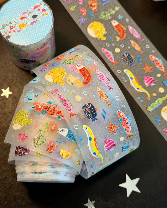 Underwater Fish Party Jumbo Sticker Sheet
