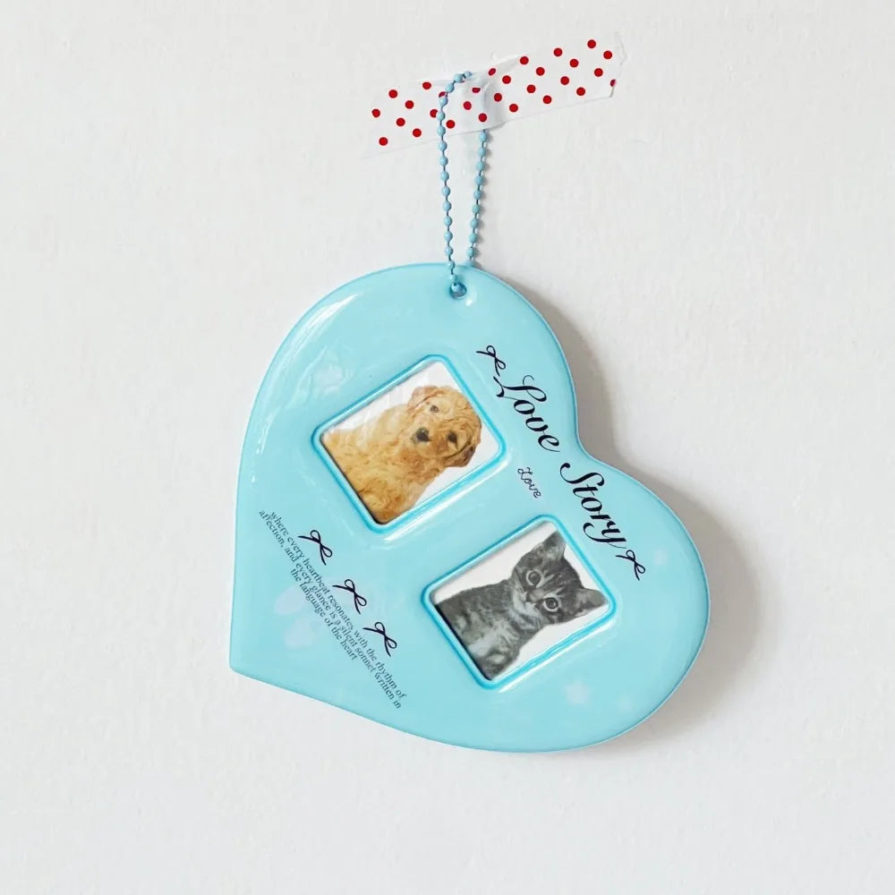 Heart Photo Frame Keychain