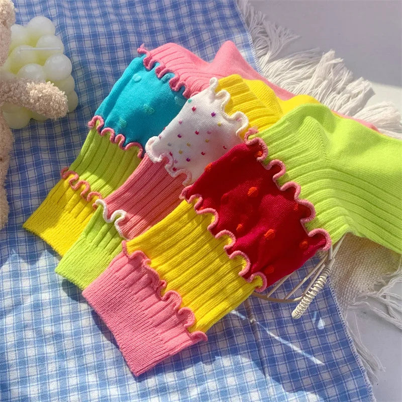 Ruffle Tier Crew Socks