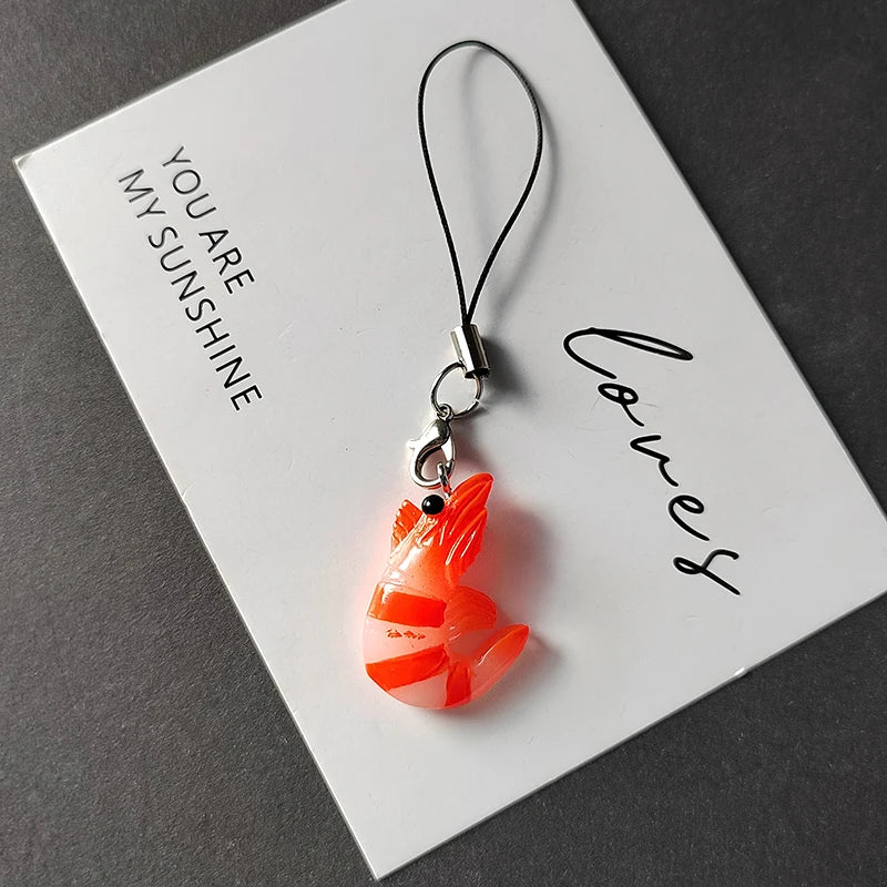 Shrimp Friend Charm Strap - Ice Cream Cake