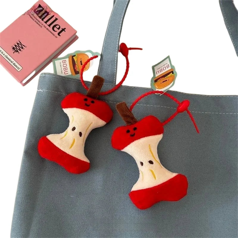 Apple Core Character Bag Charm