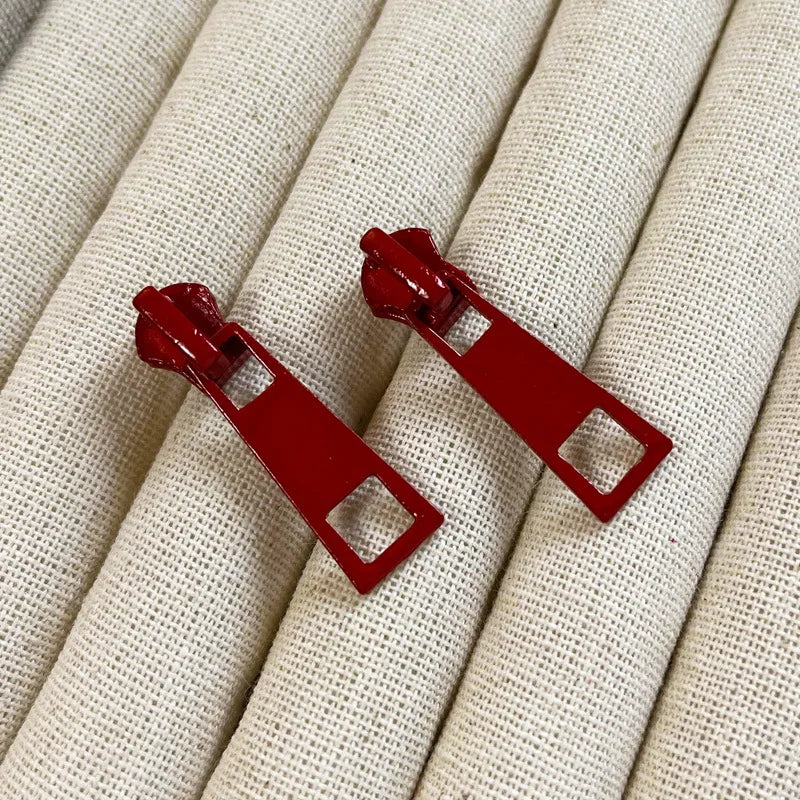 Zipper Pull Earrings