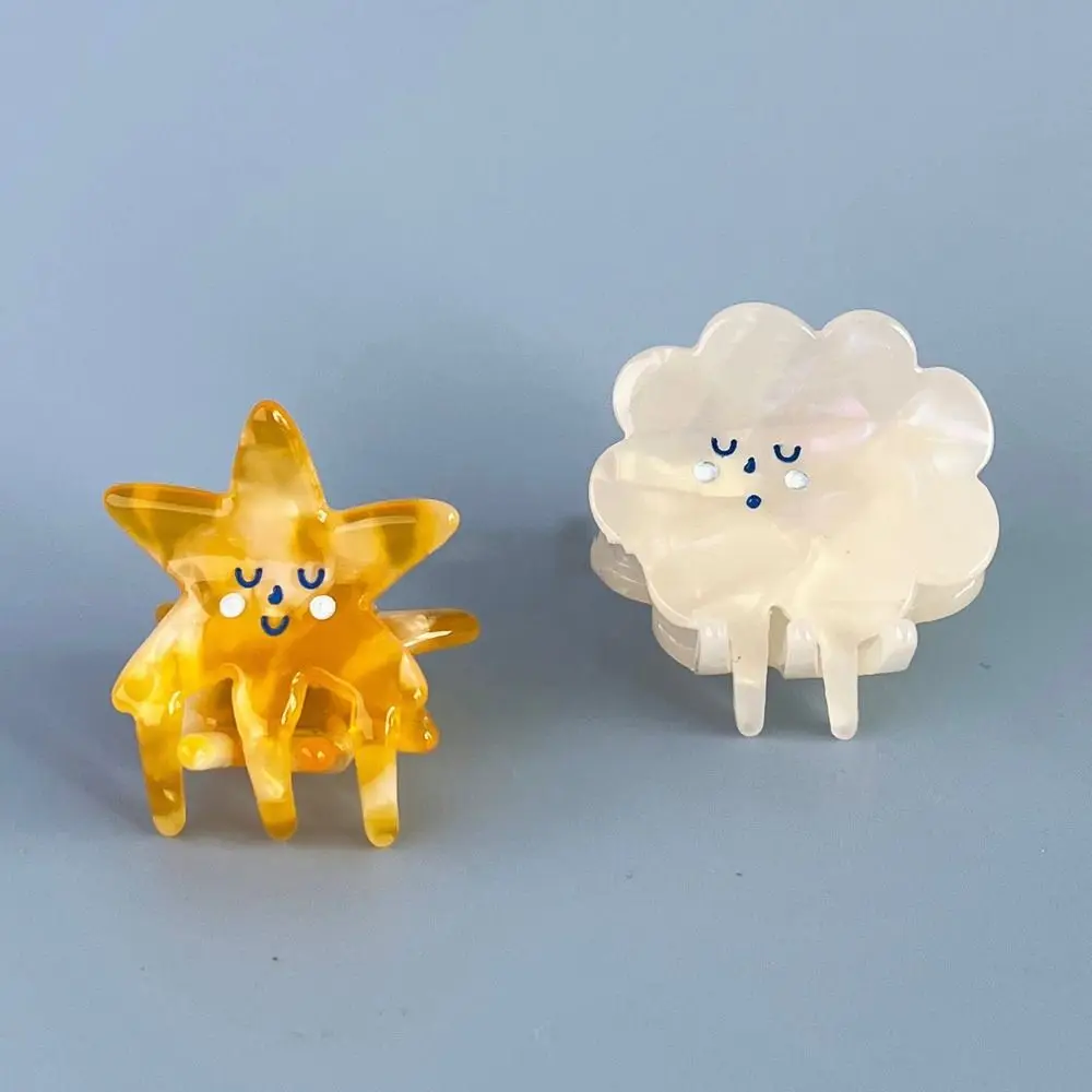 Star and Cloud Acrylic Hair Claw Clips (2 Designs)