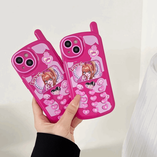 Anime Love y2k Cellphone Style iPhone Case