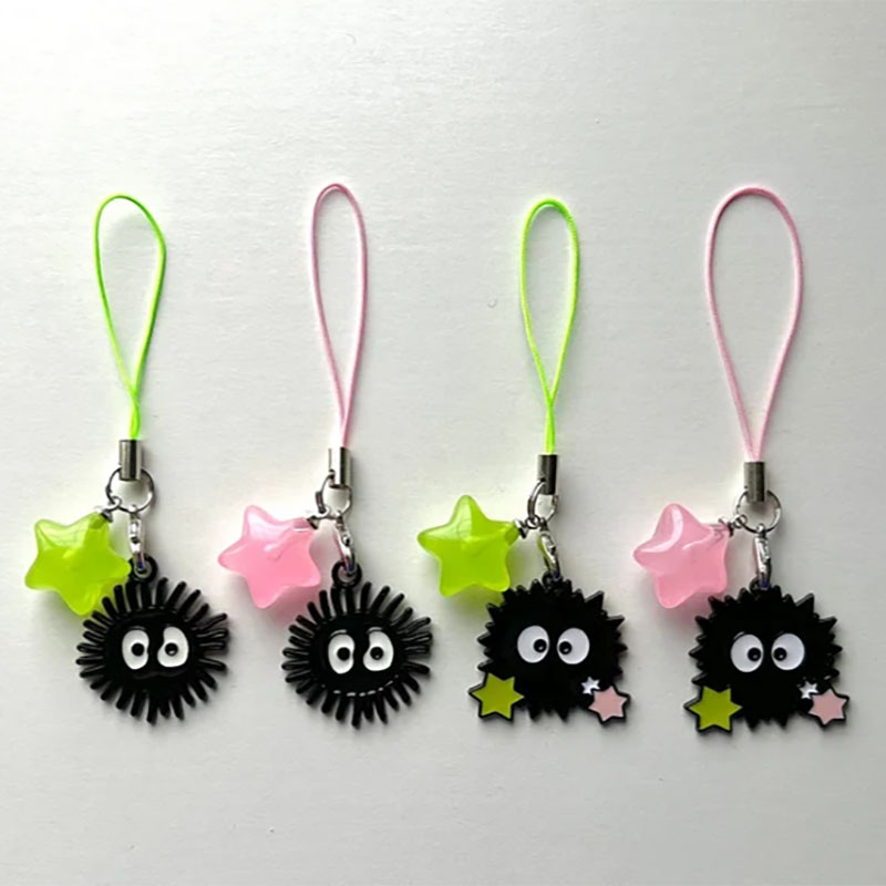 Ghibli Soot Sprite with Star Candy Phone Strap (4 Designs)