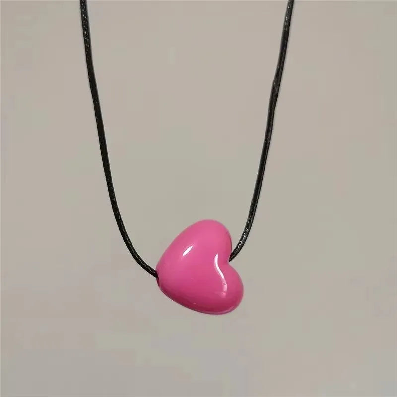 Beaded heart necklace