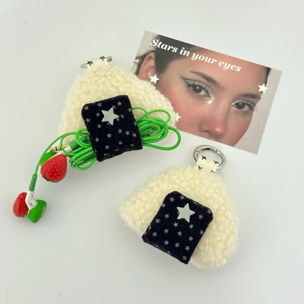 Onigiri Rice Ball Wire Tidy Clip-On Keychain