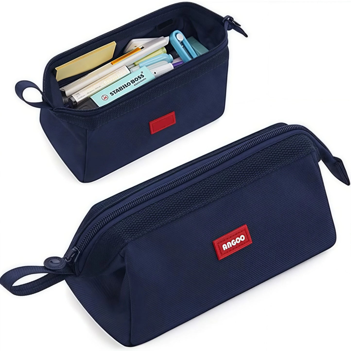 Large Capacity Pencil Case With Pen Holder Label Minimalist Student Stationery Storage Creative Stationery Storage Bag - Ice Cream Cake