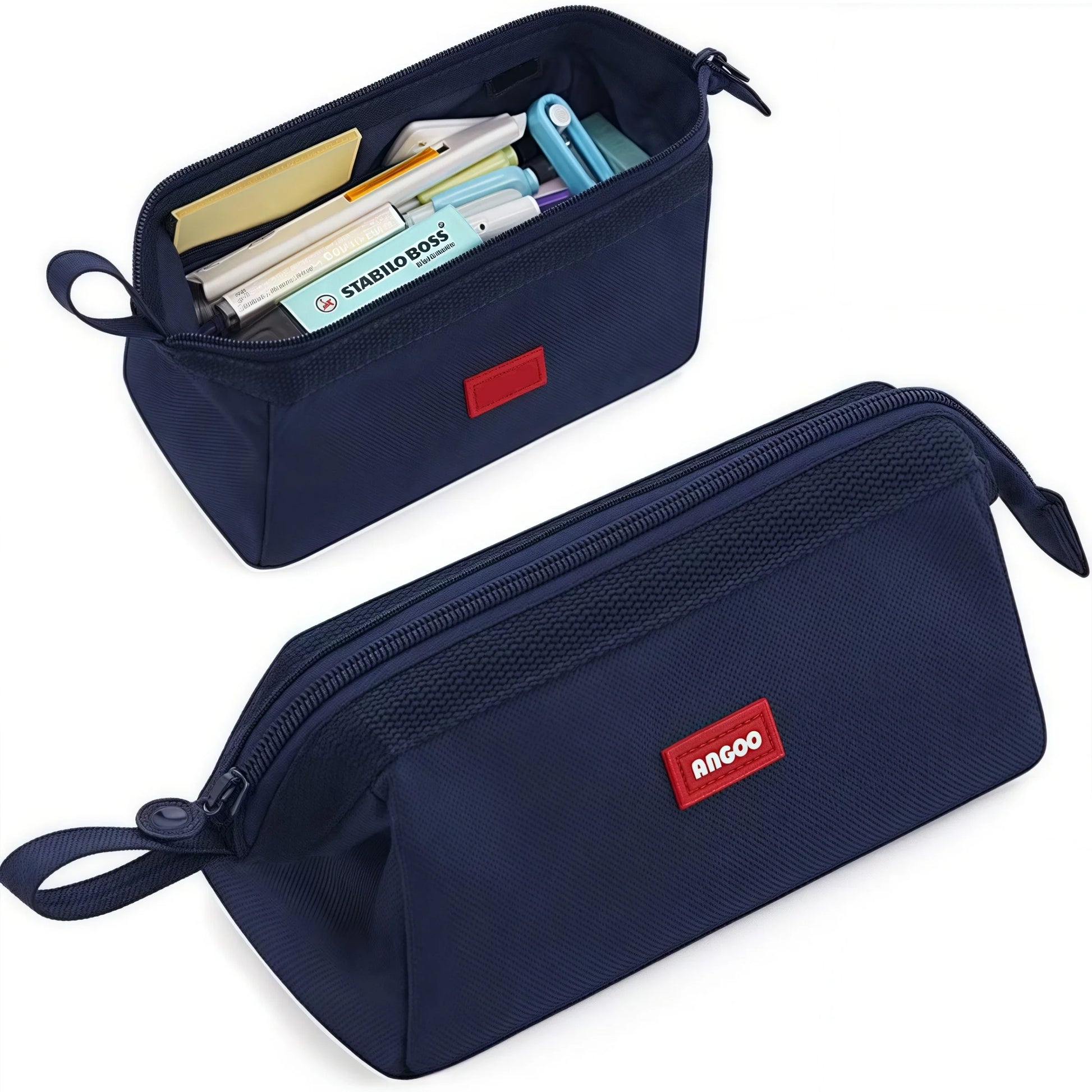 Large Capacity Pencil Case With Pen Holder Label Minimalist Student Stationery Storage Creative Stationery Storage Bag - Ice Cream Cake