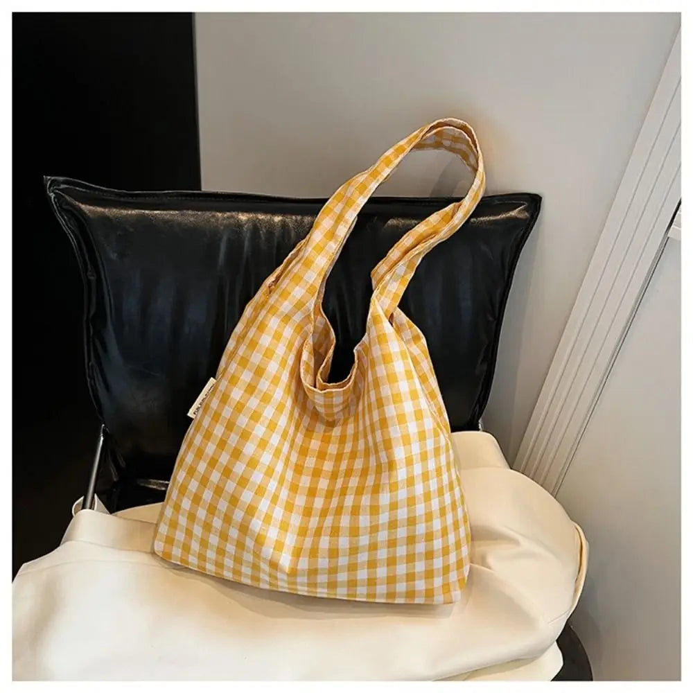 Gingham Tote Bag (4 Colours) - Ice Cream Cake