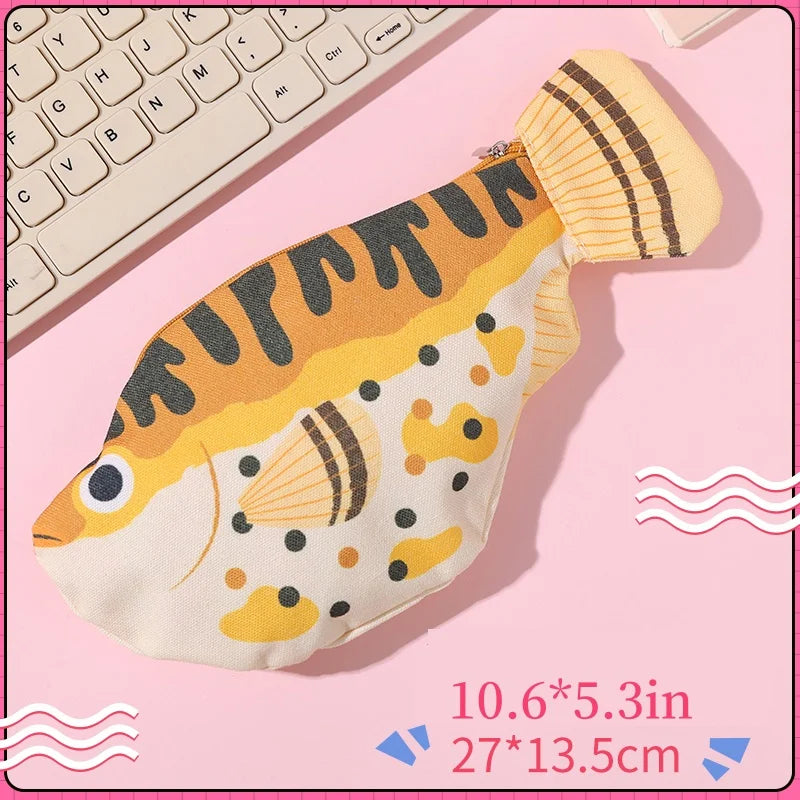 Puffer Fish Zipper Pouch