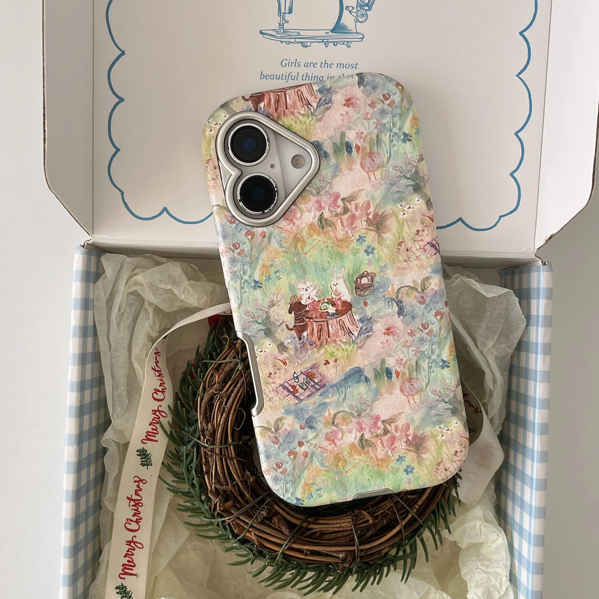 Flower Meadow Tea Party iPhone Case