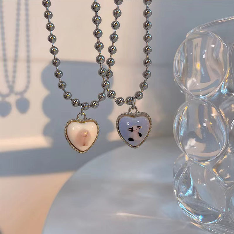Stuffed Animal Heart Necklace (3 Designs)