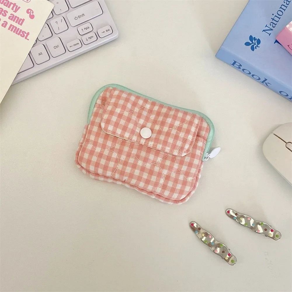Mini Gingham Coin Purse