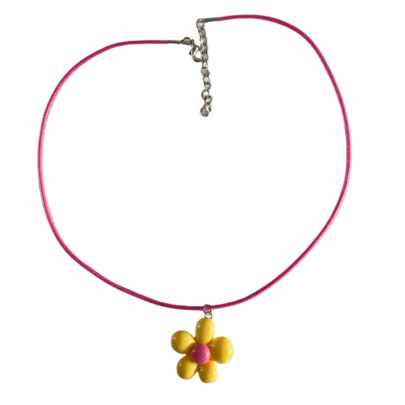 y2K Flower Pop Necklace