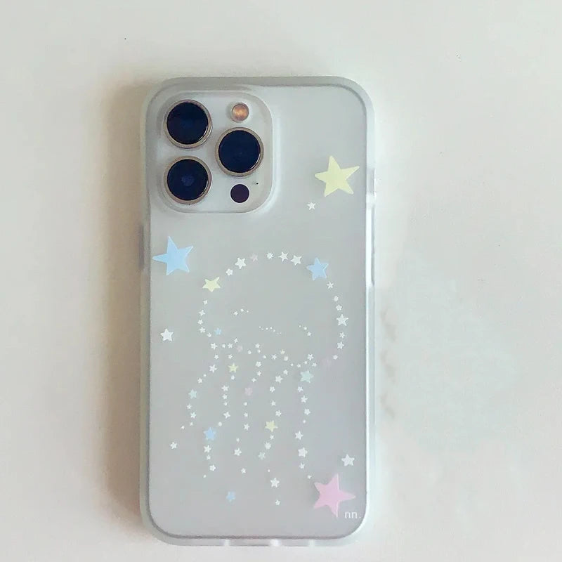 Fashiy Niche Marine Jellyfish Phone Case for IPhone17 16Pro 15 14 13 12 11 Promax Plus Luxury High-end Minimalism Back Cover Y2k - Ice Cream Cake