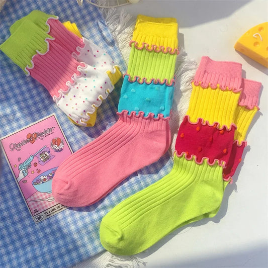 Ruffle Tier Crew Socks