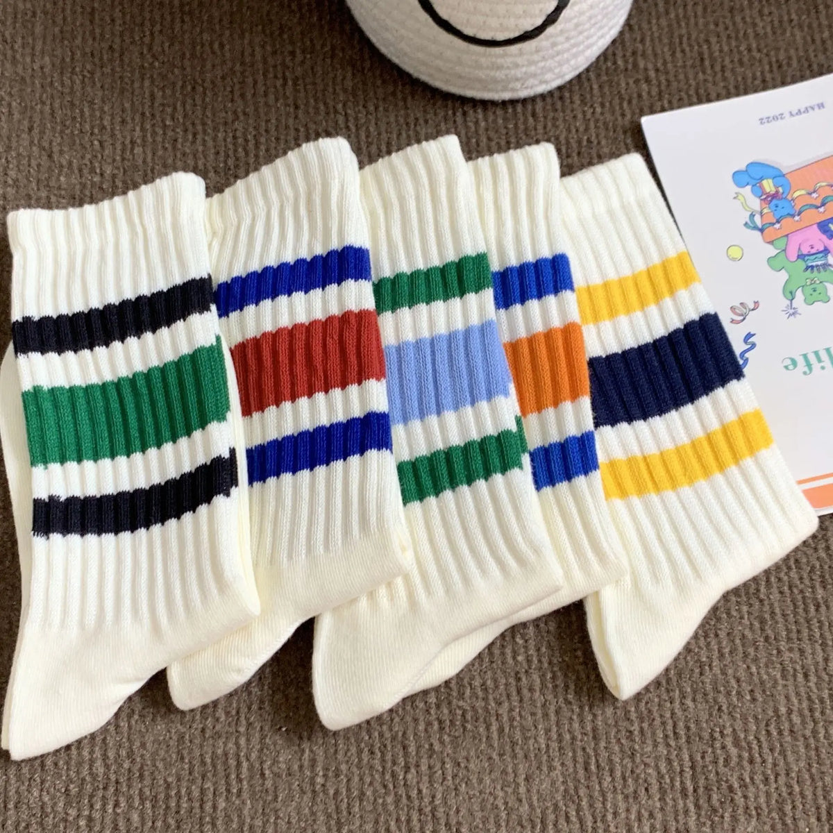 Vintage Style Stripe Socks
