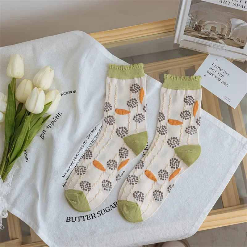 Flower Power Crew Socks