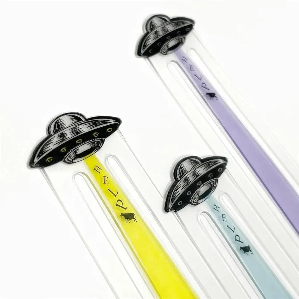 UFO Abduction Transparent Bookmark