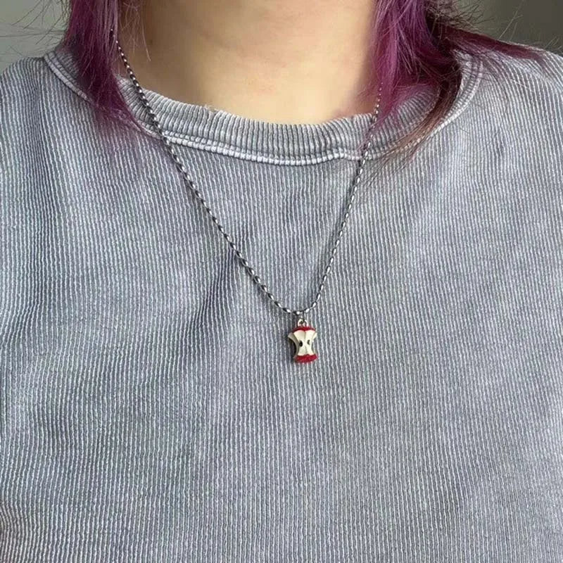 Apple Core Charm Necklace