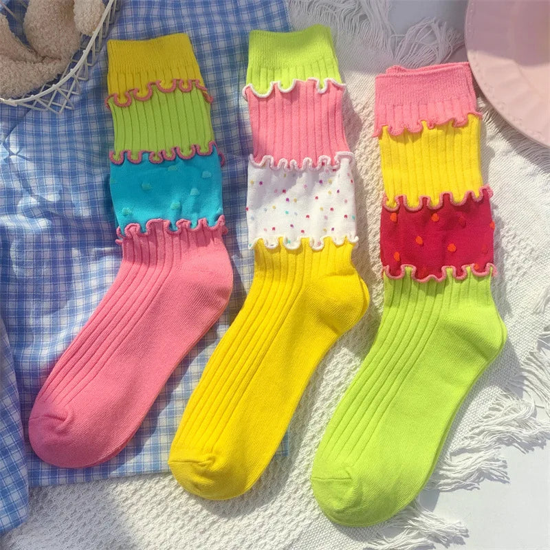 Ruffle Tier Crew Socks