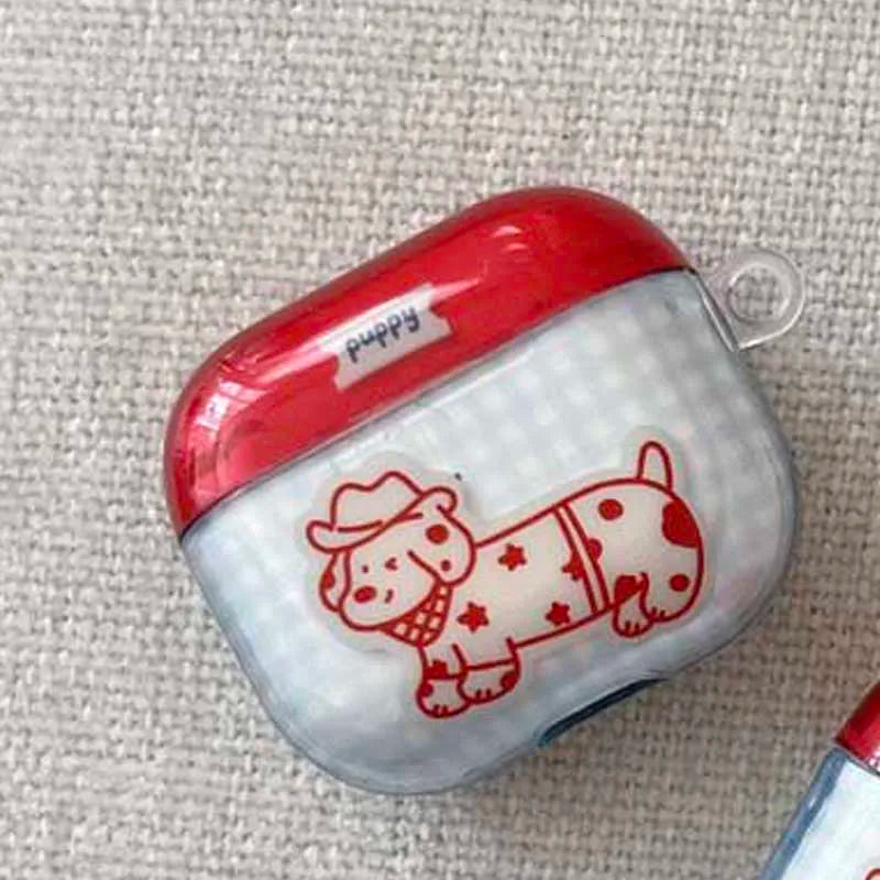 Cowboy Puppy AirPods Charger Case Cover - Ice Cream Cake