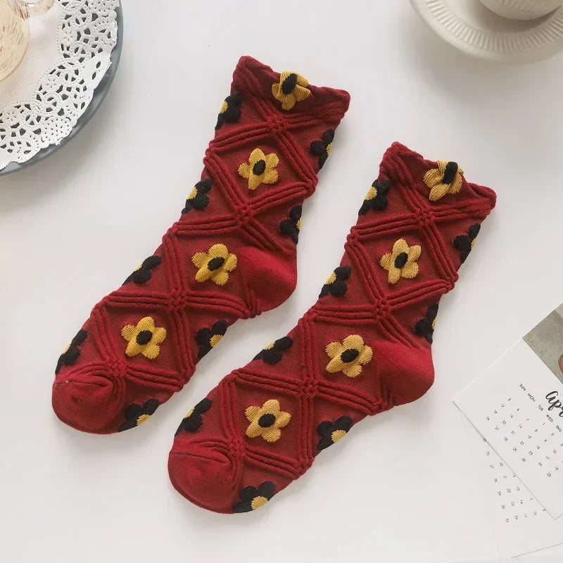 Flower Power Crew Socks