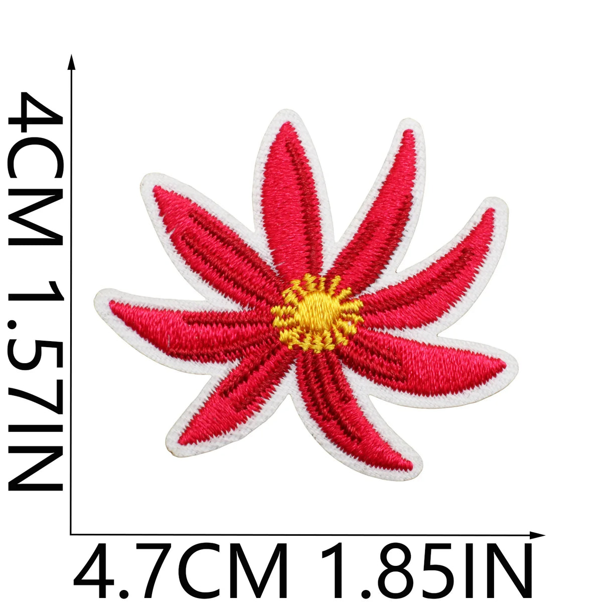 Embroidered Flower Garden Iron-On Patch