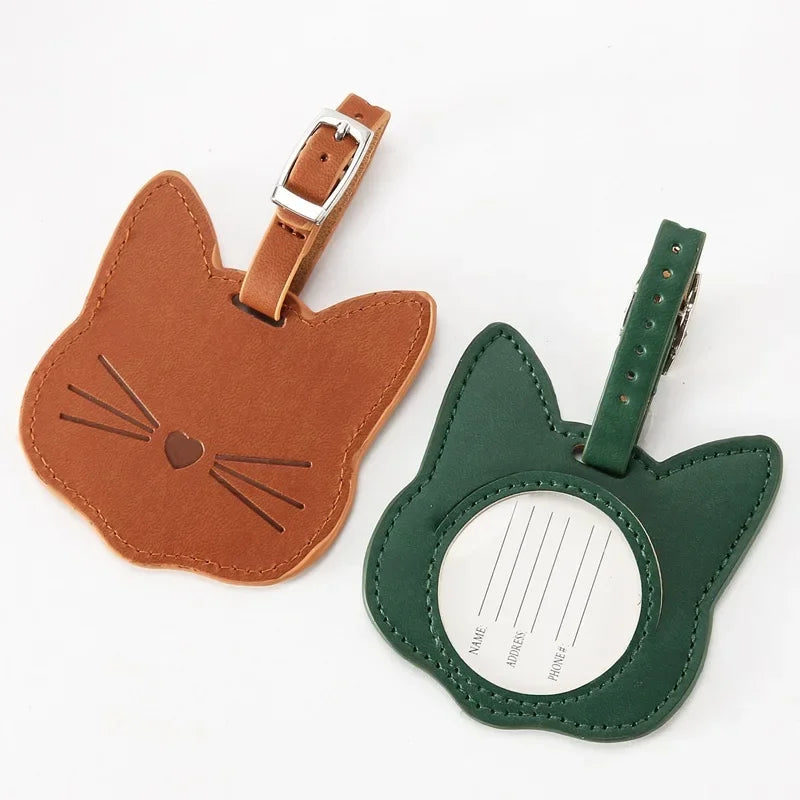 Cat Face Luggage Tag (5 Colours) - Ice Cream Cake
