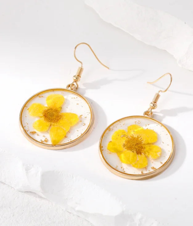 Dried Flower Charm Jewelry