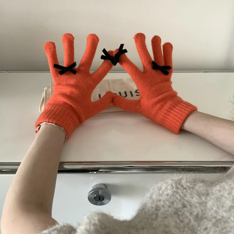 Coquette Ribbon Gloves (12 Colours)