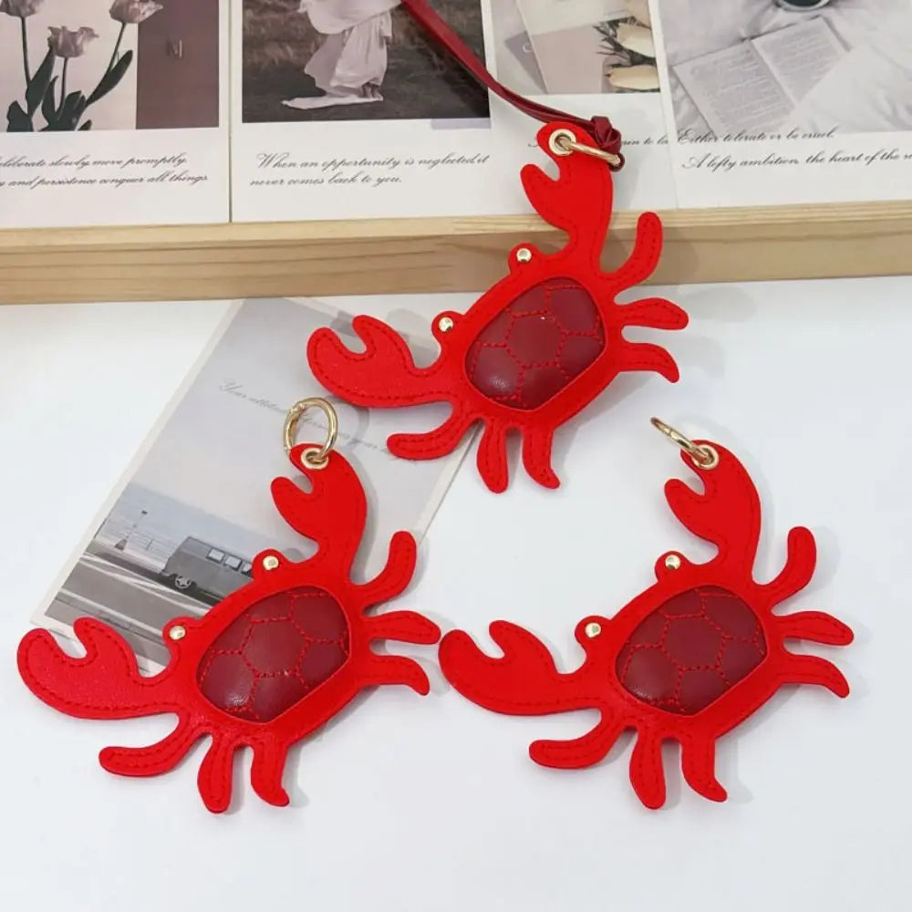 Lovely Beach Style Pu Leather Lobster Pendant Cute Summer Pu Crab Keychain Fashion Hanger Bag Charm Men - Ice Cream Cake