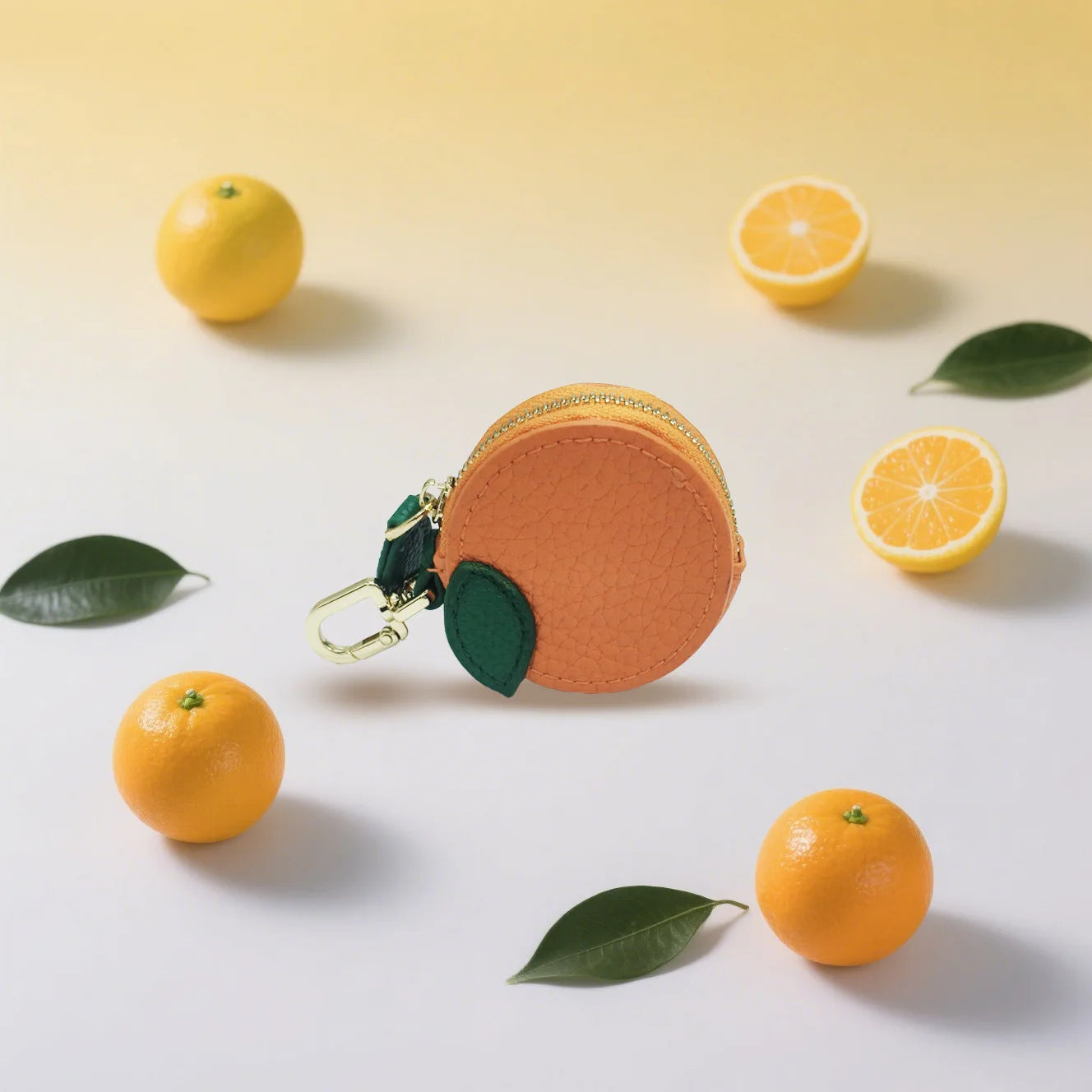 Mini Fruit Clip-On Zipper Purse