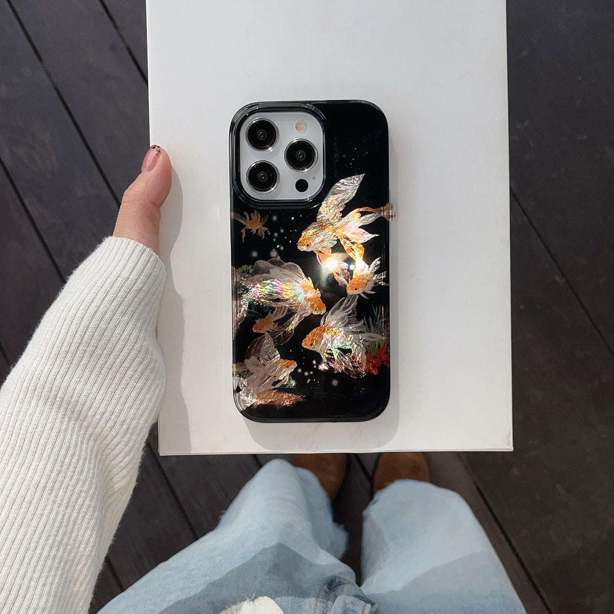 Classy Goldfish iPhone Case