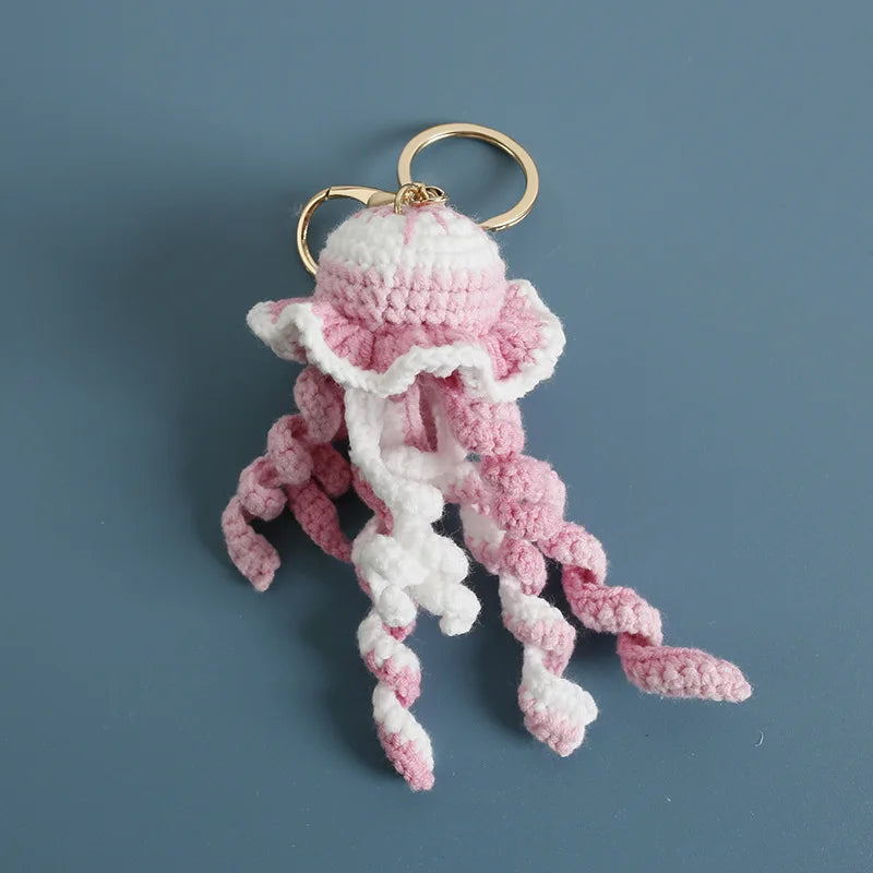 Handmade Crochet Ocean Friends Keychain Charm