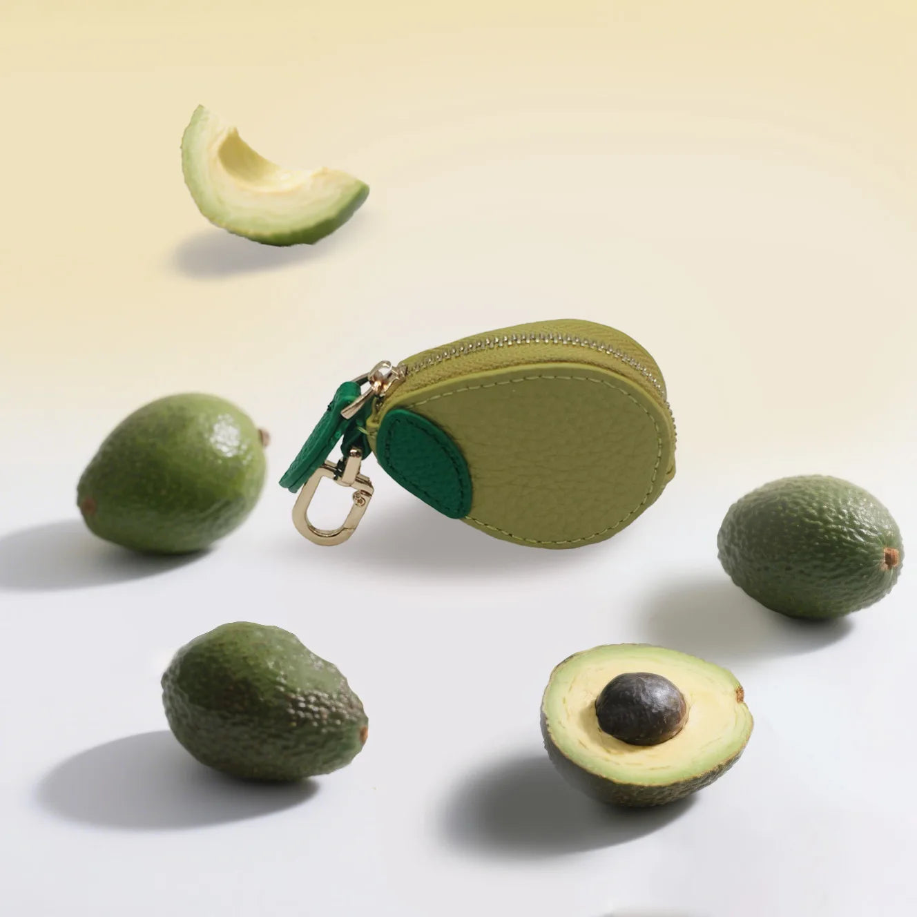 Mini Fruit Clip-On Zipper Purse