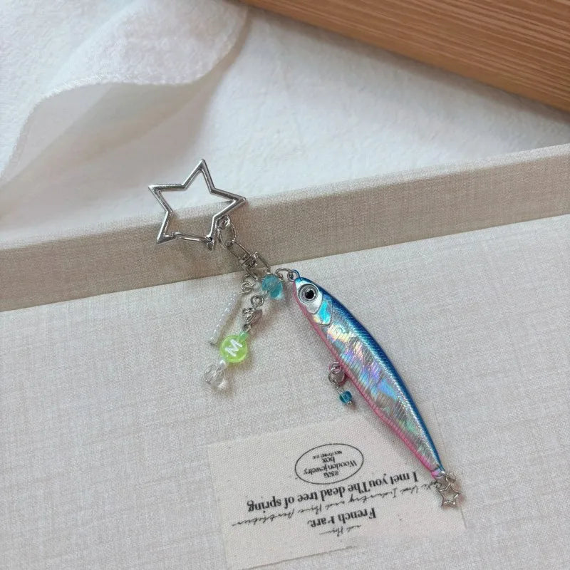 Funny Goldfish Series Resin Keychain Ocean Style Simulated Fish Keyrings For Bag Pendant Goldfish Keychains Wholesale Custom - Ice Cream Cake