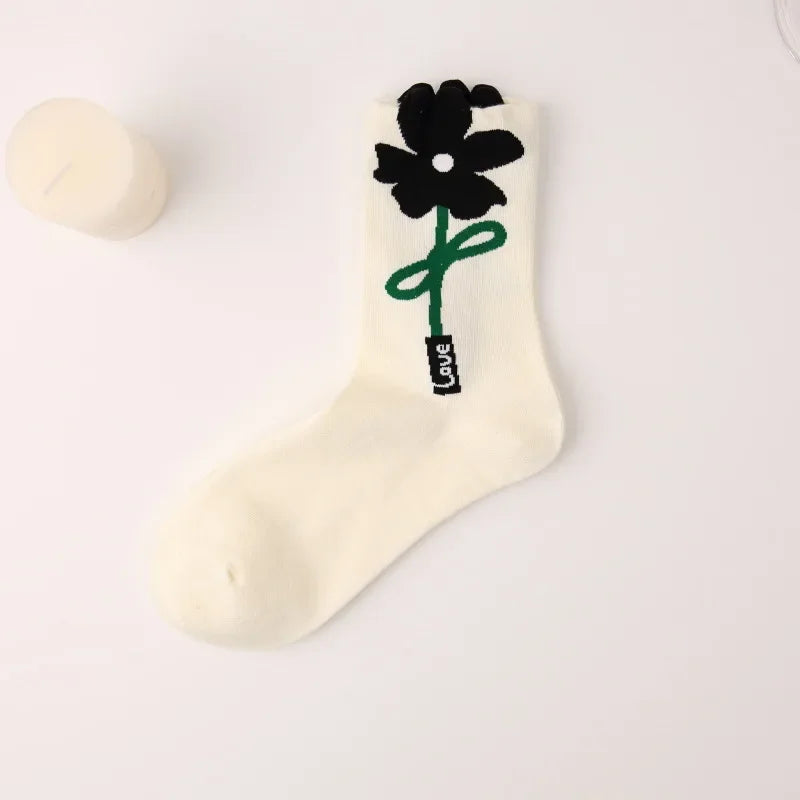 Flower Power Crew Socks