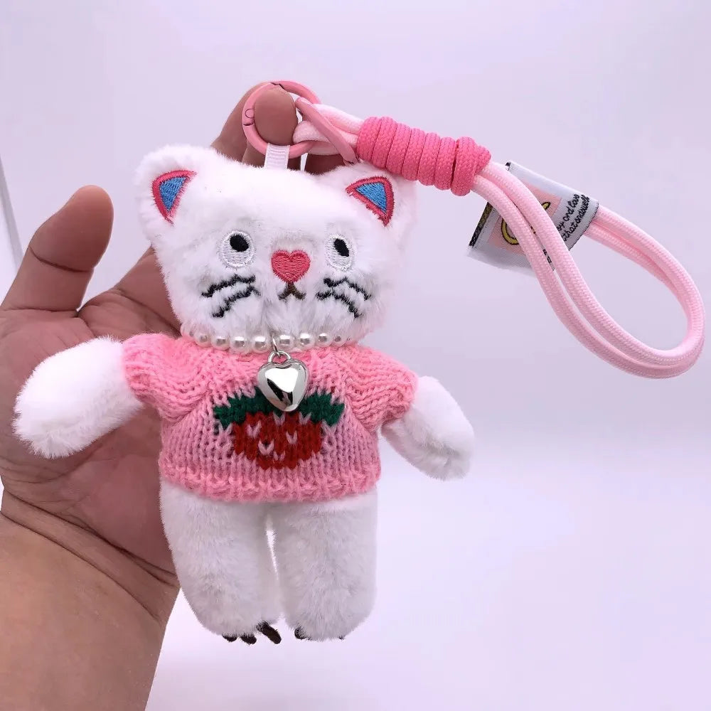 Fashion Cat Plush Keychain (14 Designs)