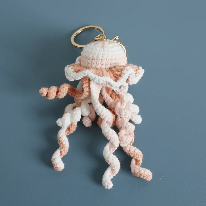 Handmade Crochet Ocean Friends Keychain Charm
