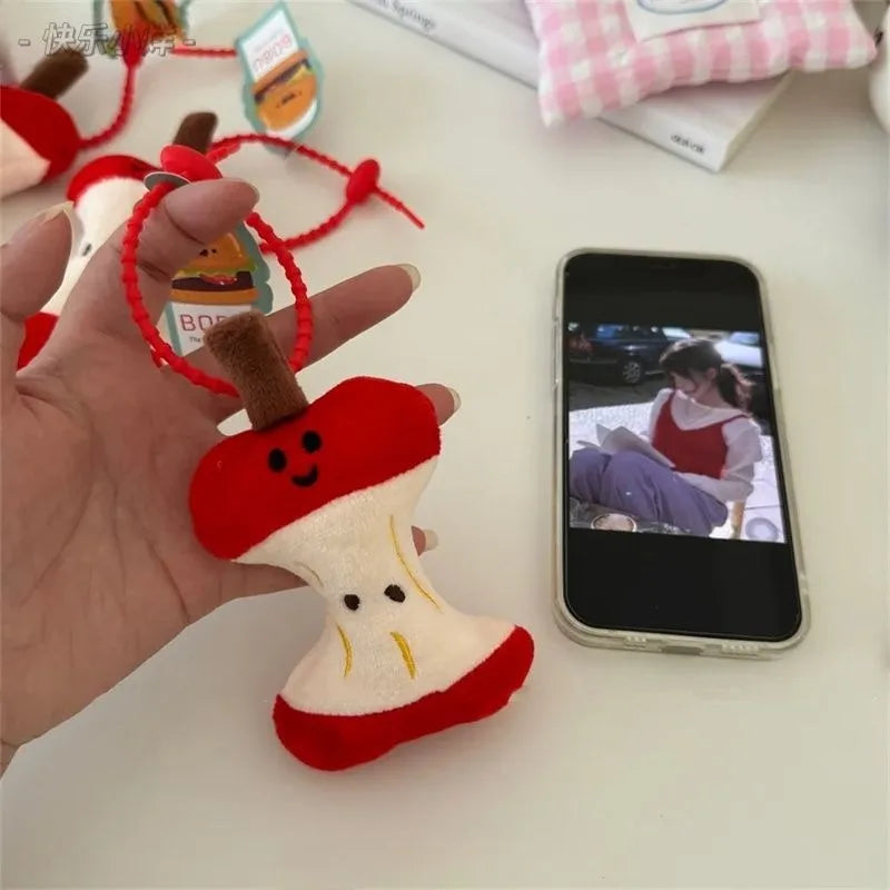 Apple Core Character Bag Charm