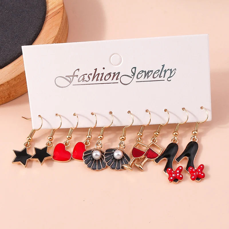 5 Pairs Cartoon Ice Cream Cookie Chocolate Donut Earrings for Women Girls 3D Food Dangle Earrings Kids Jewelry Gifts - Ice Cream Cake