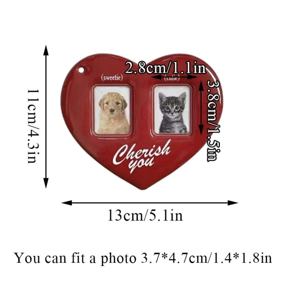 Heart Photo Frame Keychain