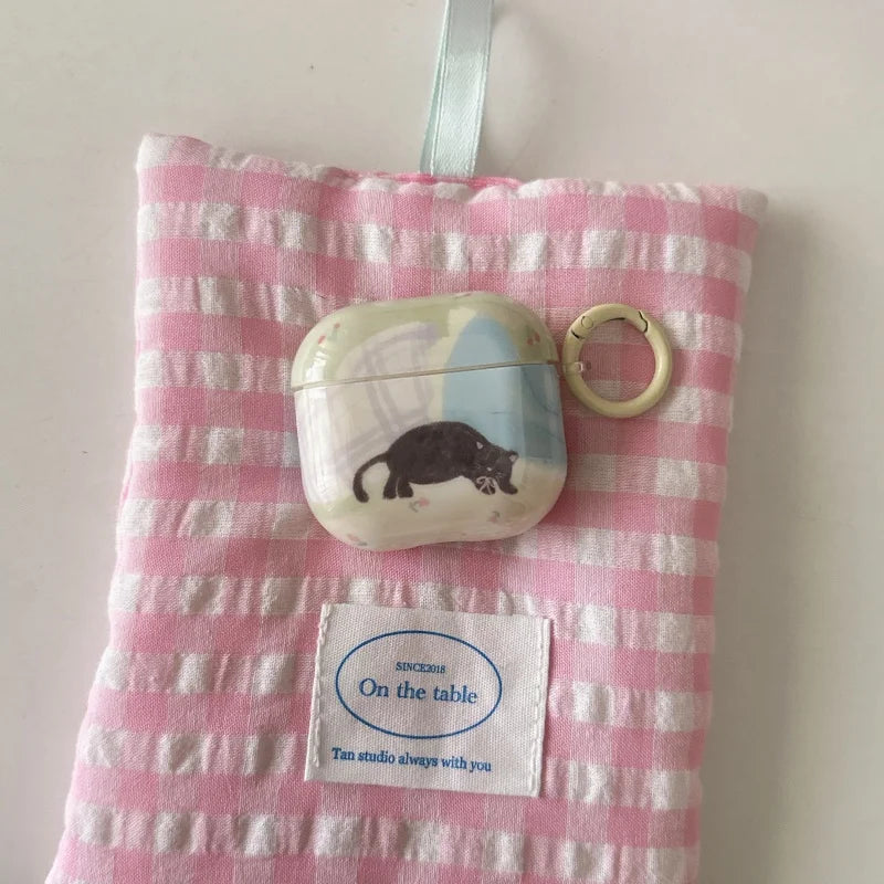 Lazy Cat AirPods Charger Case Cover