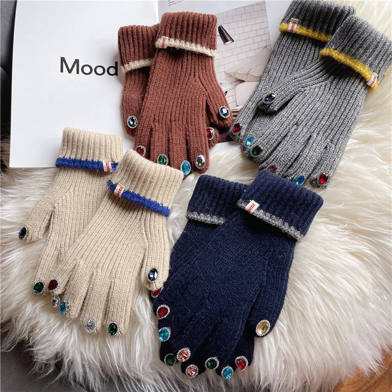 Fancy Manicure Knit Gloves