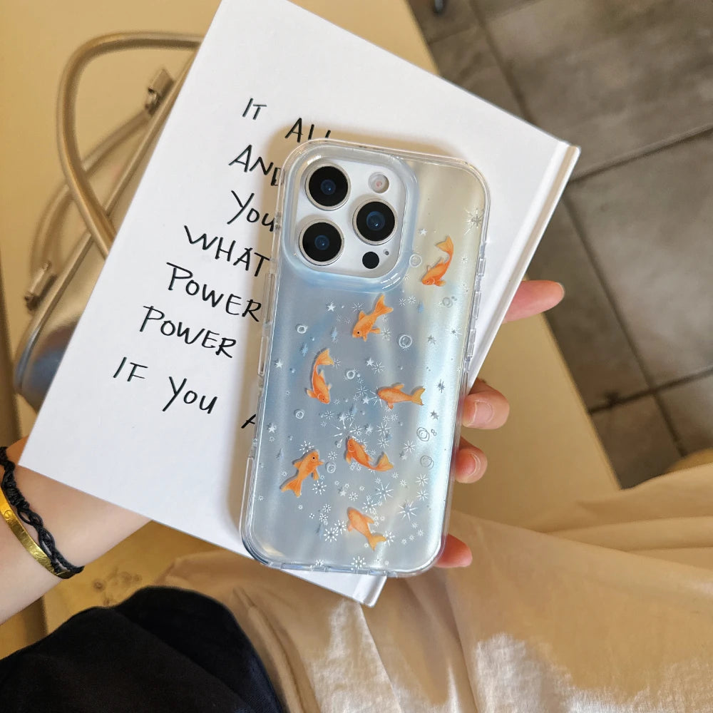 Iridescent Goldfish iPhone Case