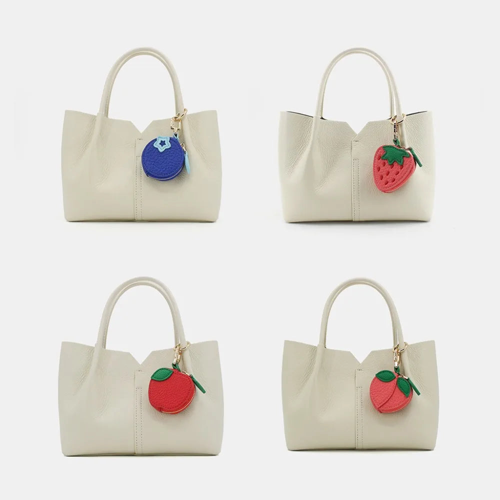 Mini Fruit Clip-On Zipper Purse